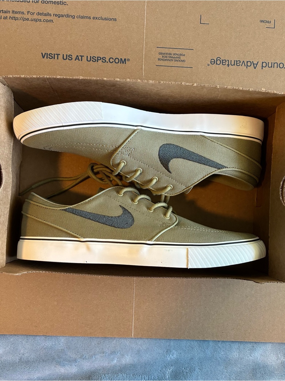 Nike SB Zoom Janoski OG+ Canvas Neutral Olive Sail Sequoia Men’s 11 NIB Sneakers